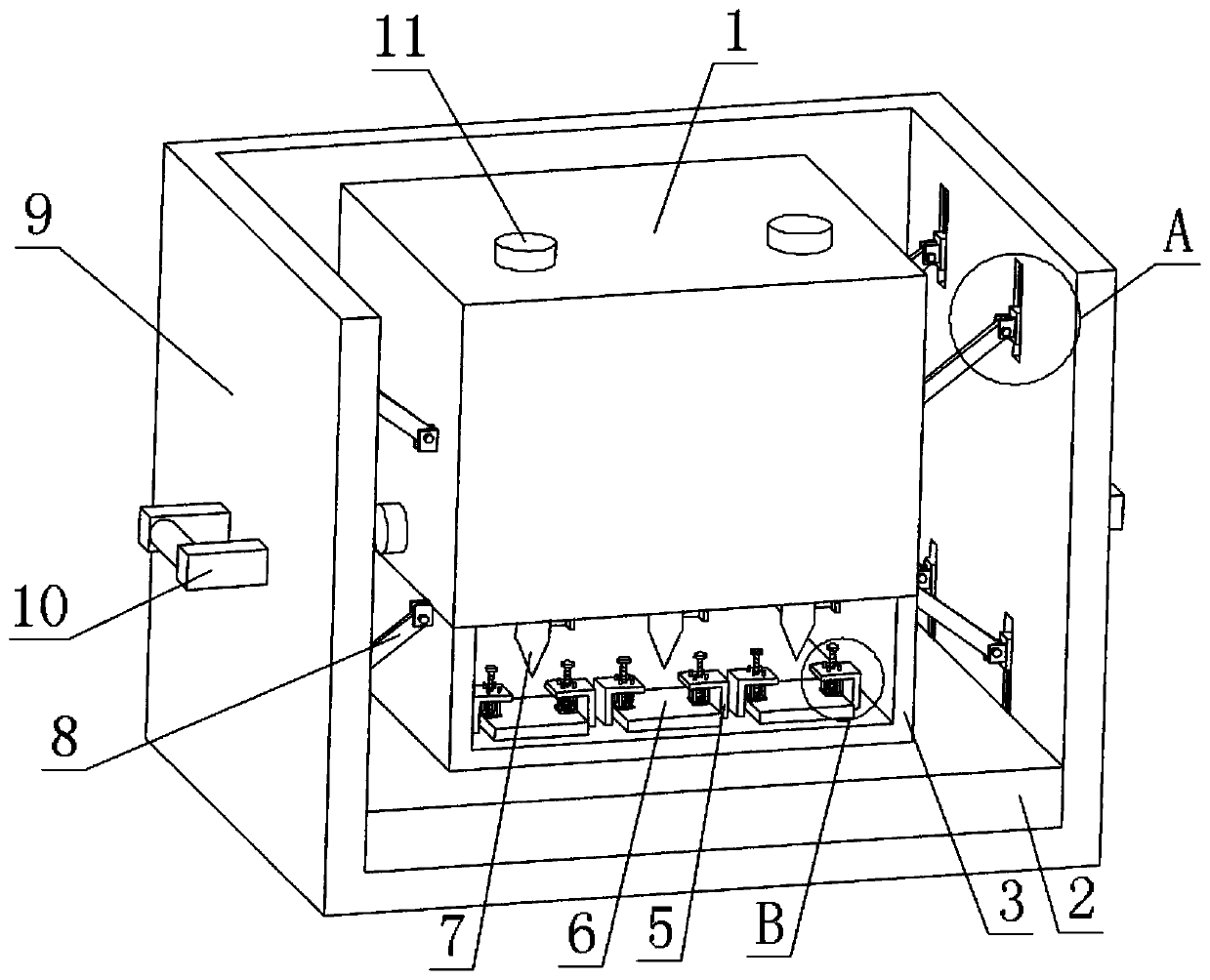 Portable intelligent food heavy metal detector