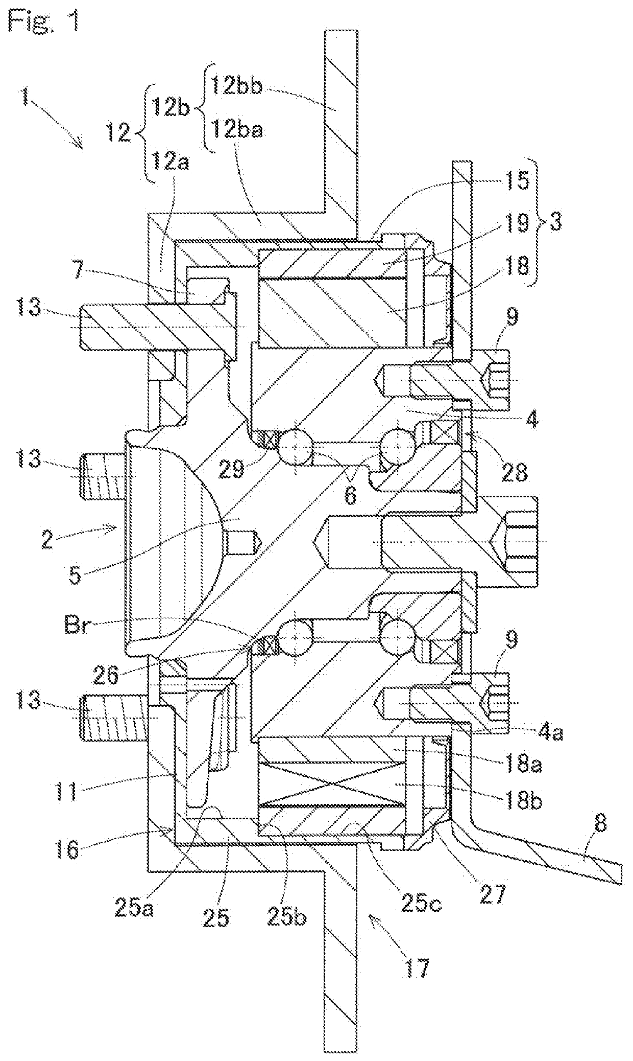 Wheel bearing system with generator