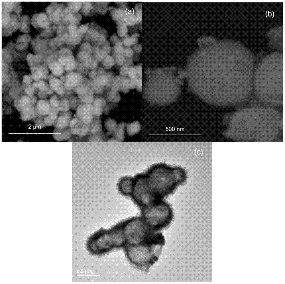 Hydrothermal synthesis method of nano-scale zirconium tungstate hollow spheres