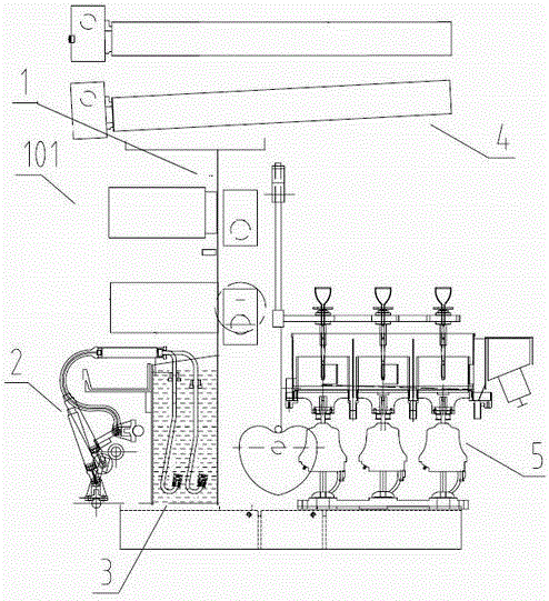 A kind of spinning process of spinning machine with external winding device