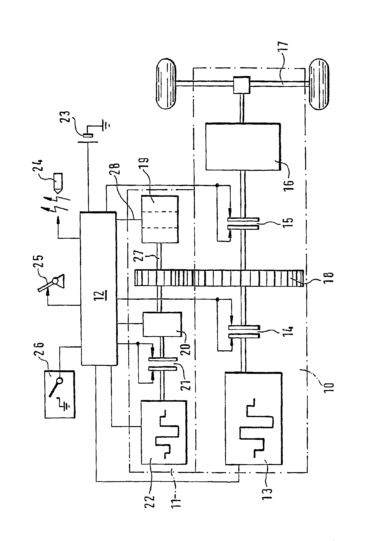 Drive system for motor vehicles