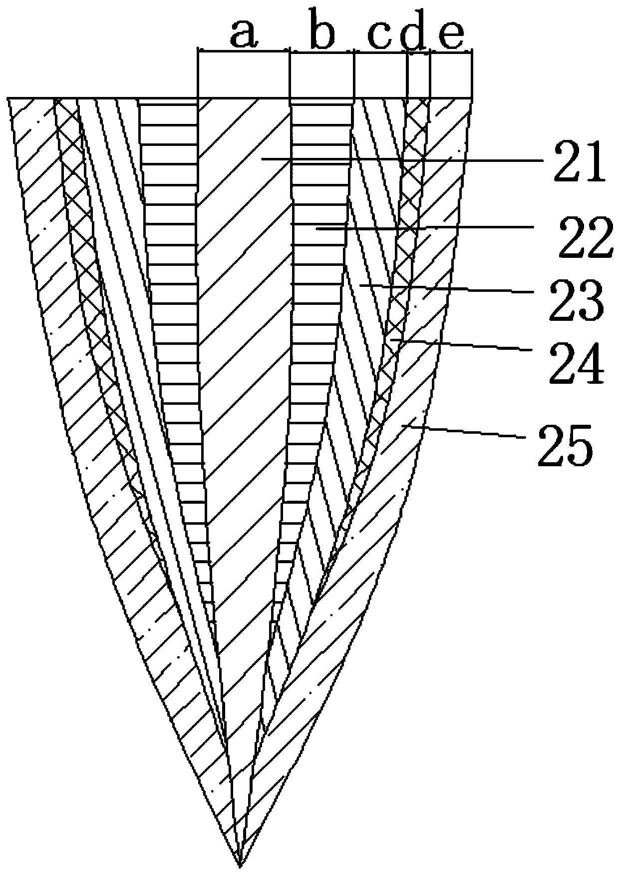 Mulberry silk writing brush with high ink absorption and making method thereof