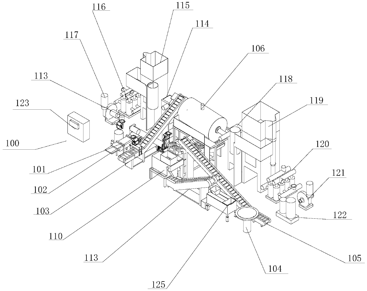 Waste lamp tube treatment and recovery system and process