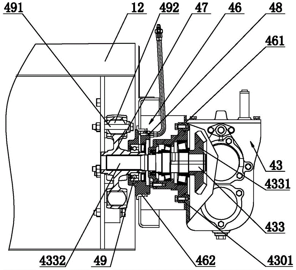 Threshing cleaning device of longitudinal-axial-flow combine harvester