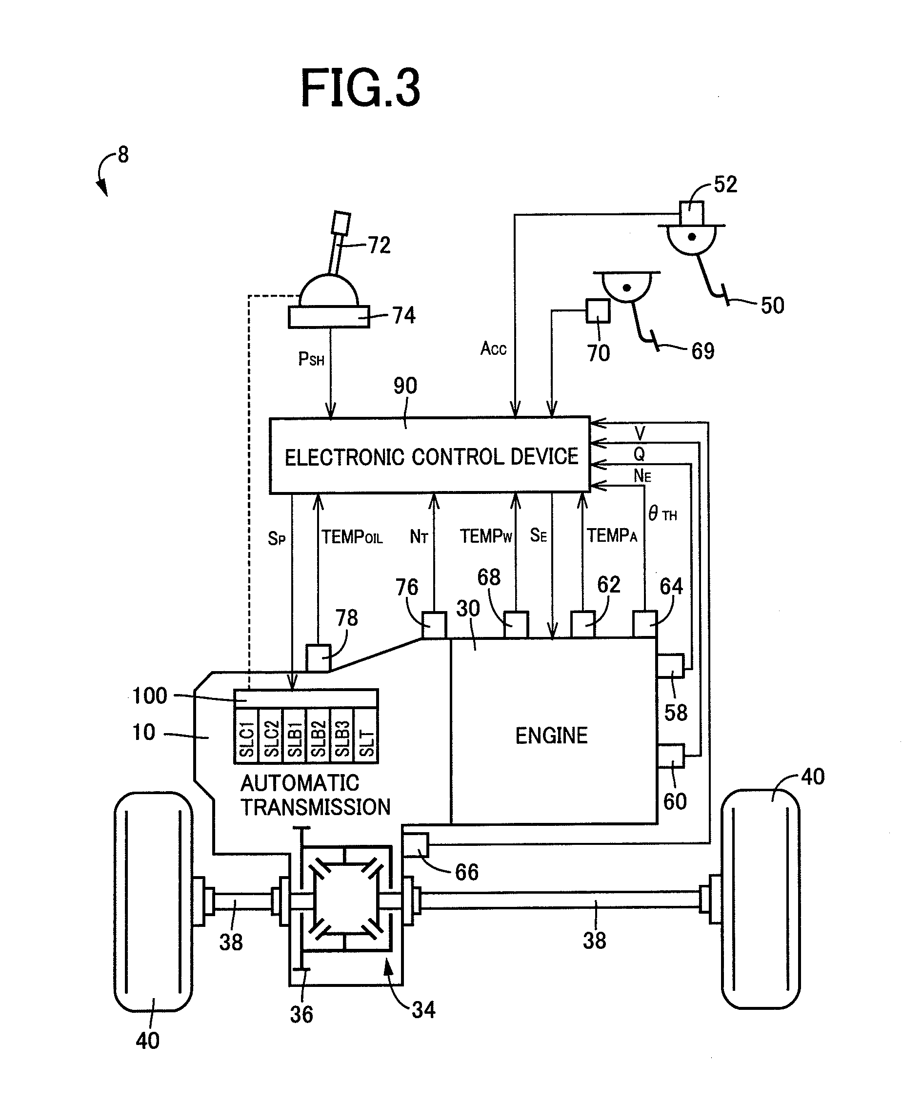 Control device for vehicular on/off control valve