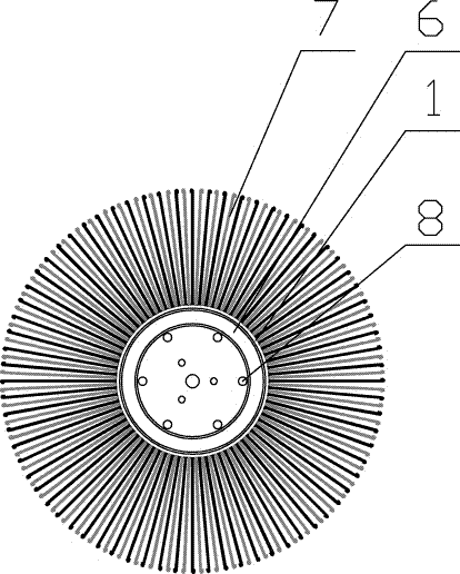 Double-layer fastened type open netlike separator