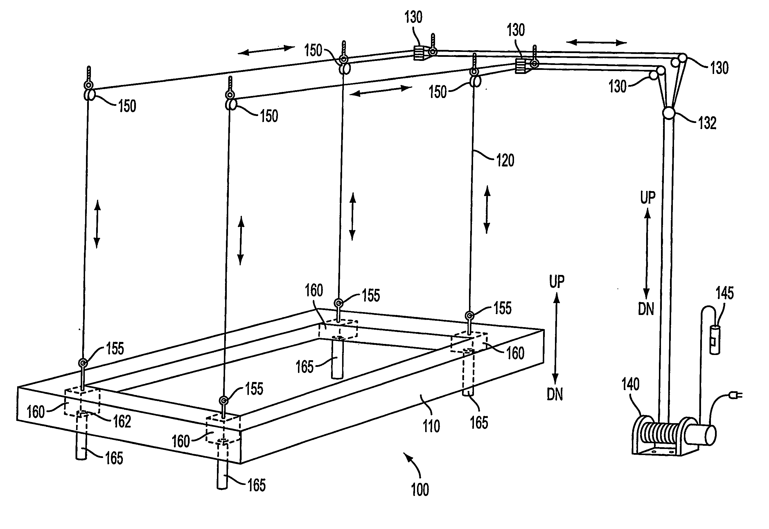 System and method for retractable furniture unit