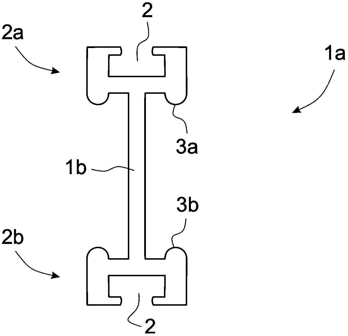Arrangement in the door structure of an elevator
