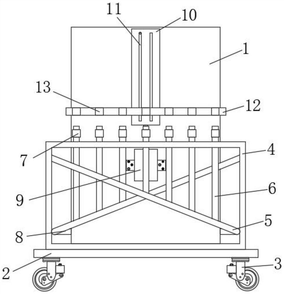 Energy-saving material supply equipment for multi-station injection moulding machine production