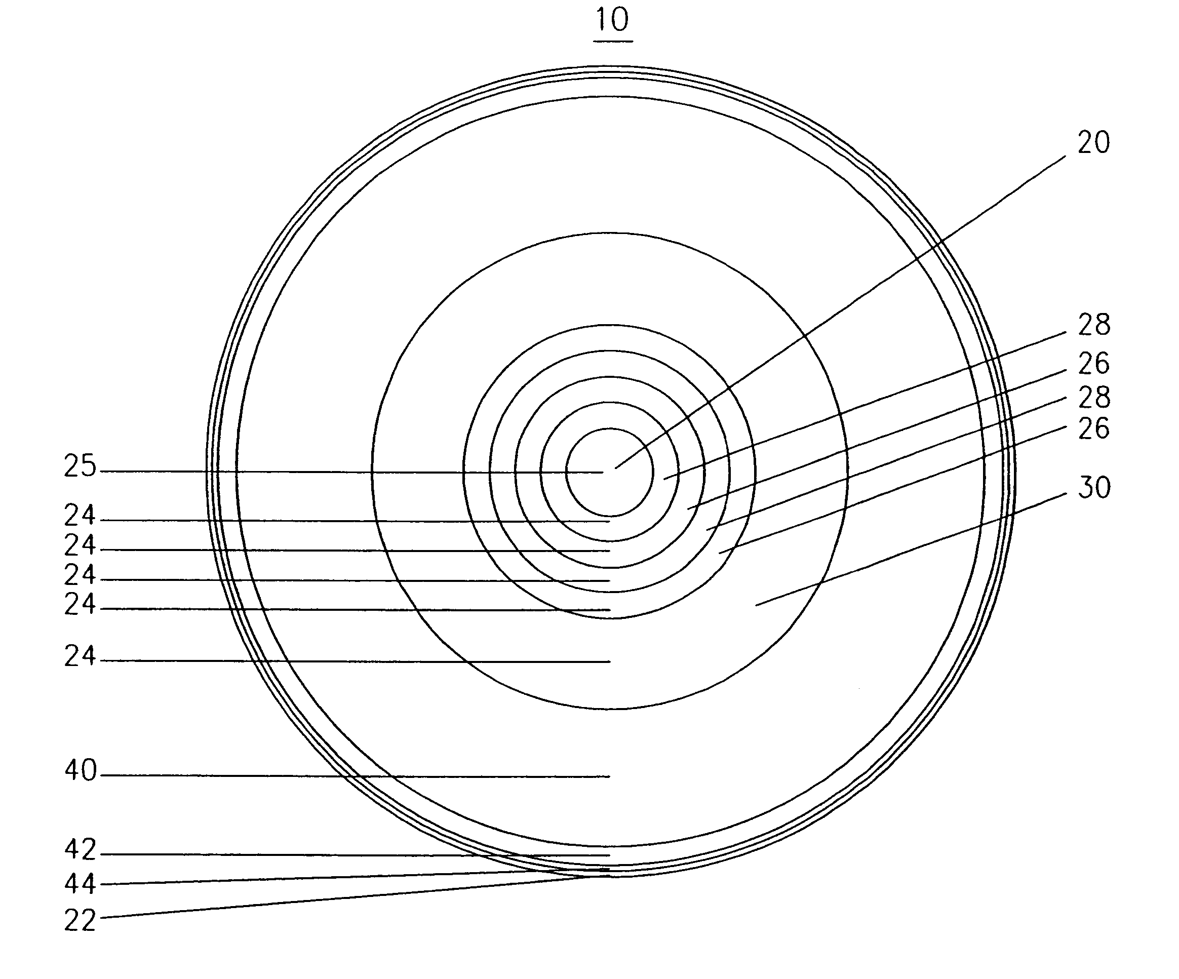 Simultaneous multifocal contact lens and method of utilizing same for treating visual disorders