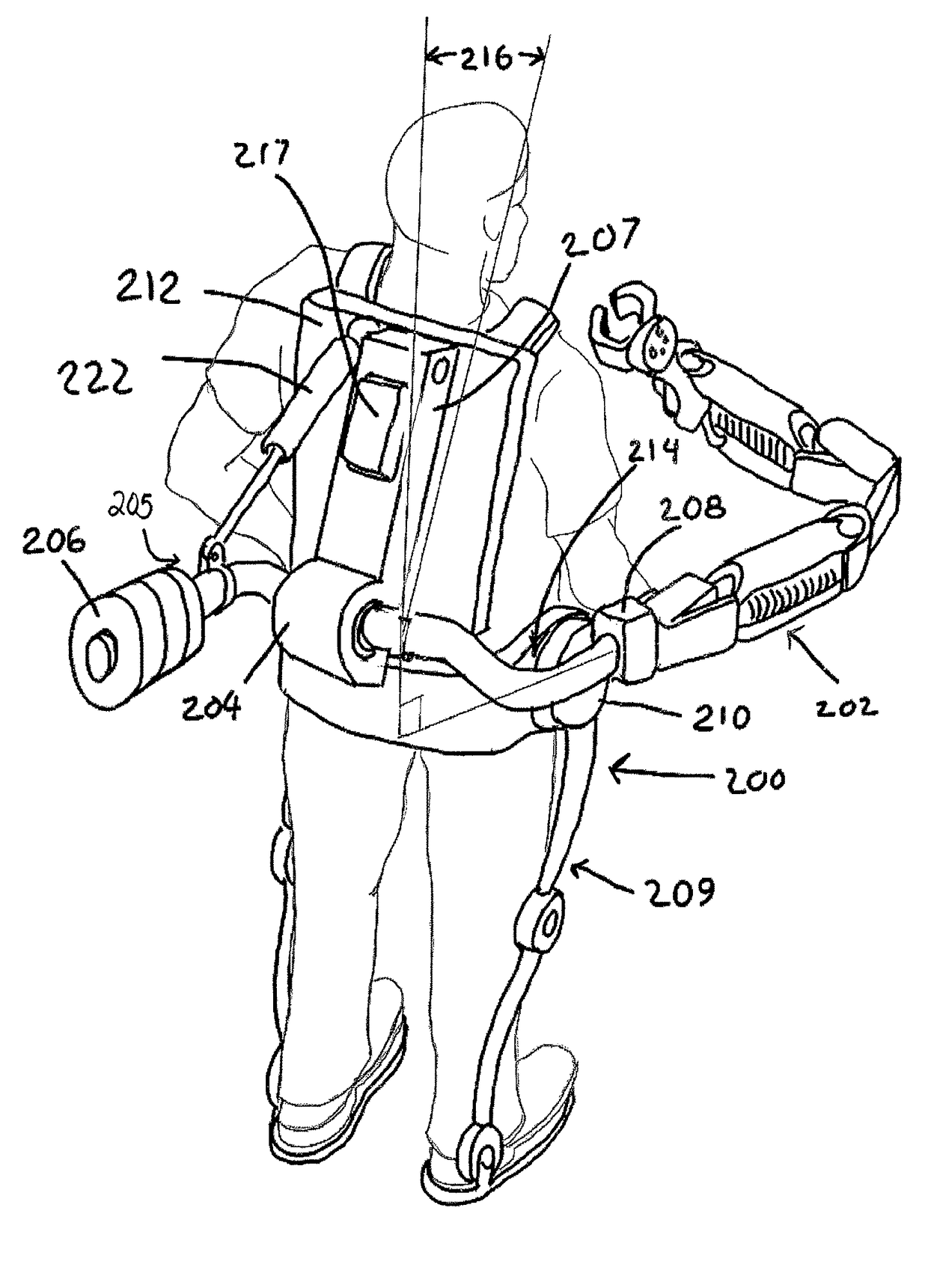 Exoskeleton arm interface