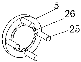 Angle-changeable connection structure for liquid flow detection