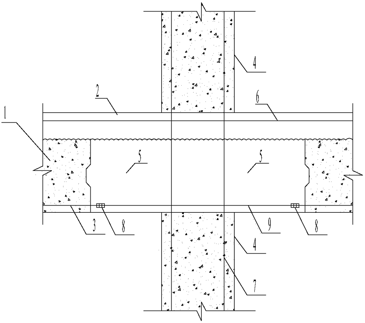 Beam-column joints connecting medium-strength prestressed tendons at the bottom of beams with common steel bar sleeves