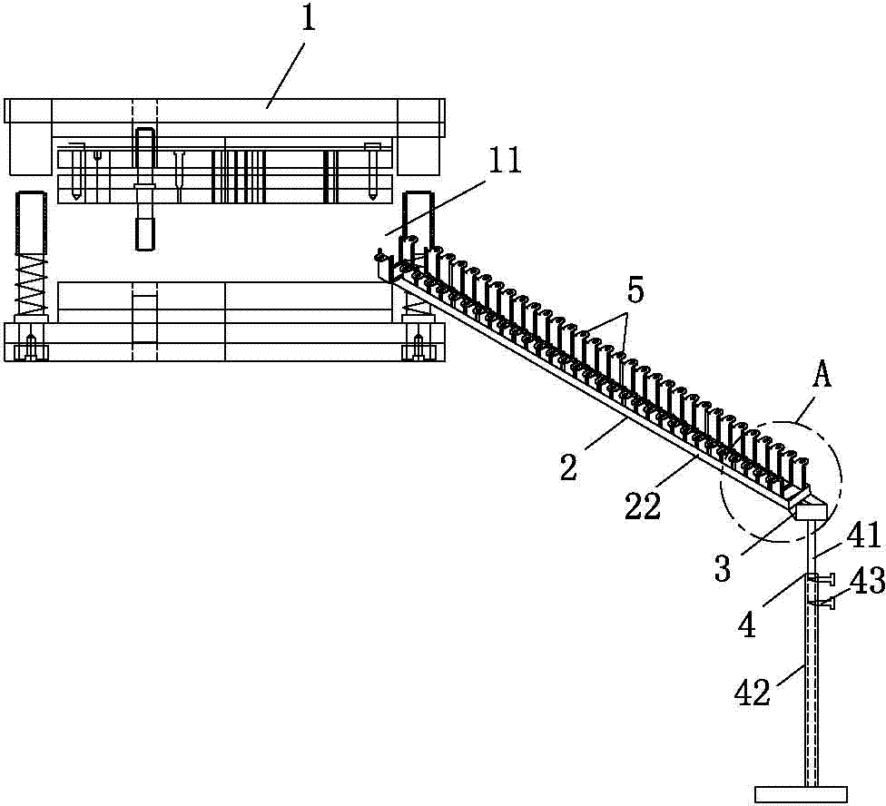 Output collecting method for transformer clamping frames