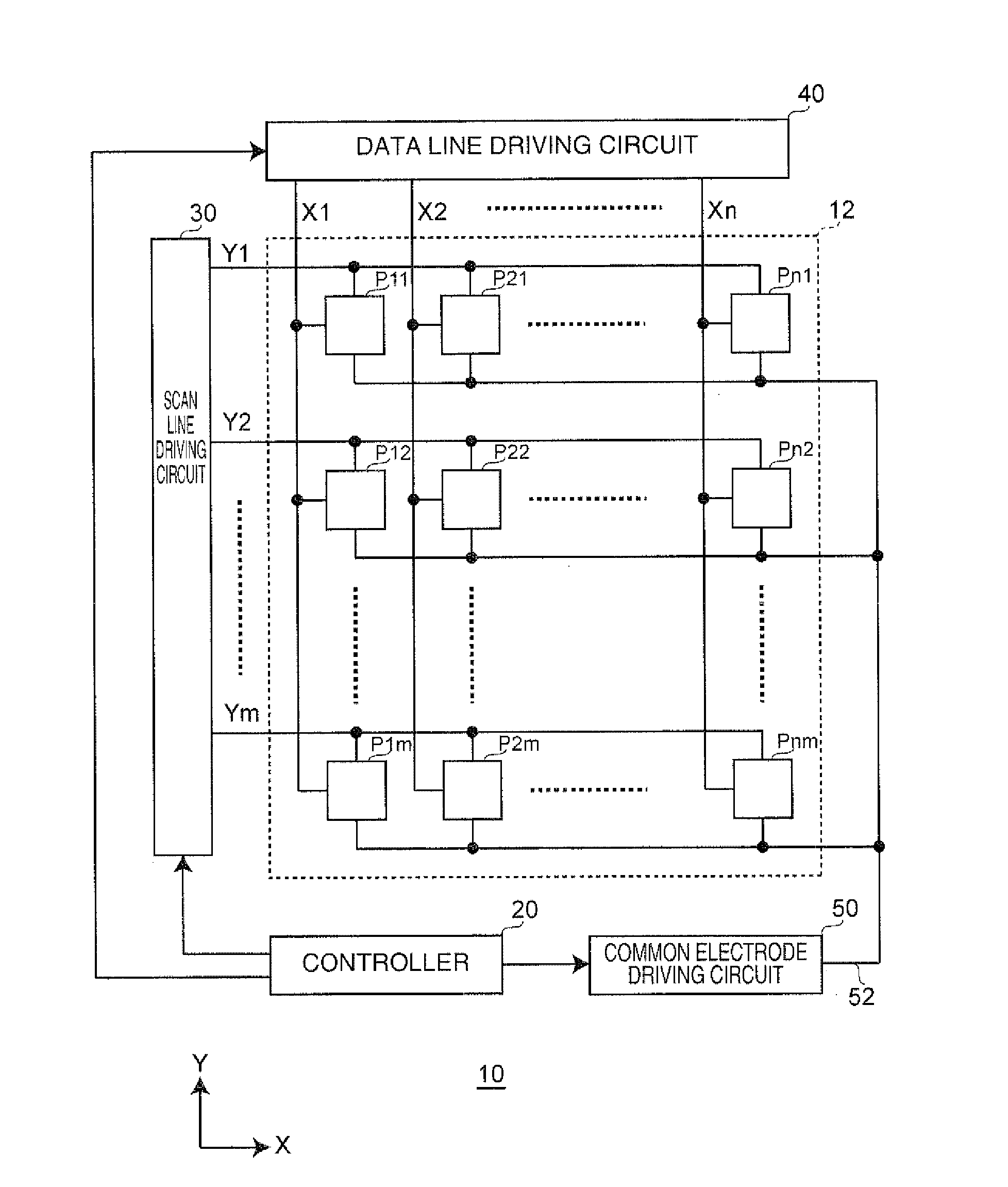 Driving method for electrooptical device, driving device for electrooptical device, electrooptical device and electronic device