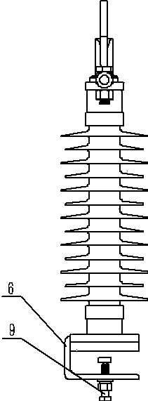 Double-insulator ice-melting grounding disconnector