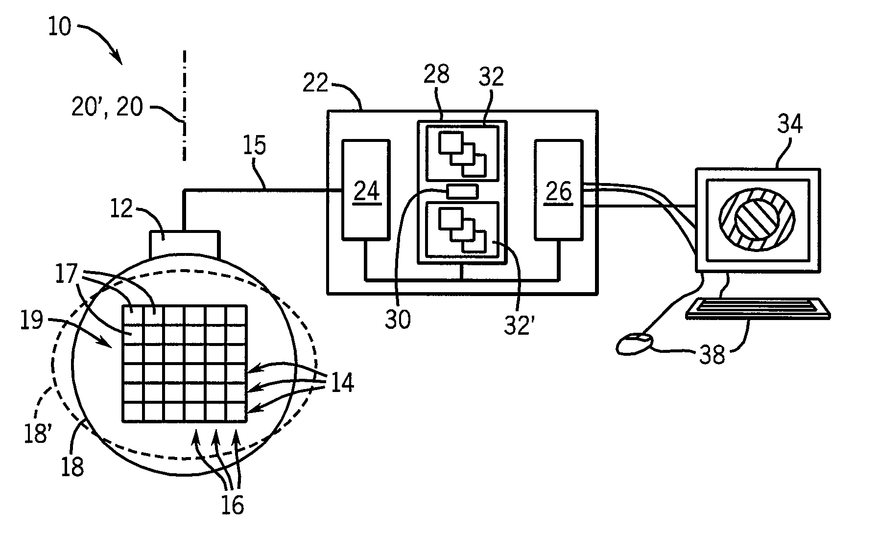 Ultrasonic strain imaging device with selectable cost-function