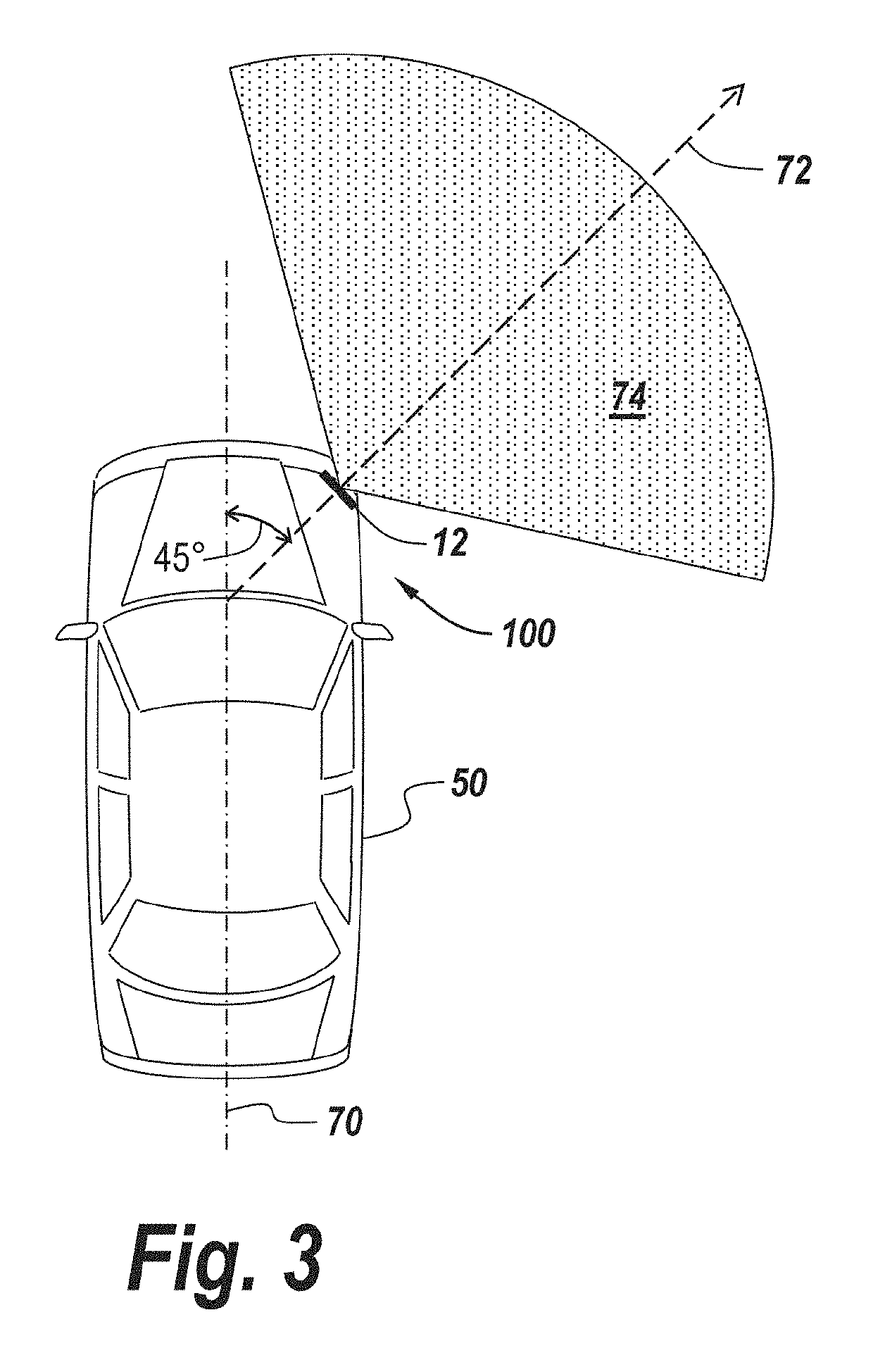 Apparatus and method for detecting alignment of sensor in an automotive detection system