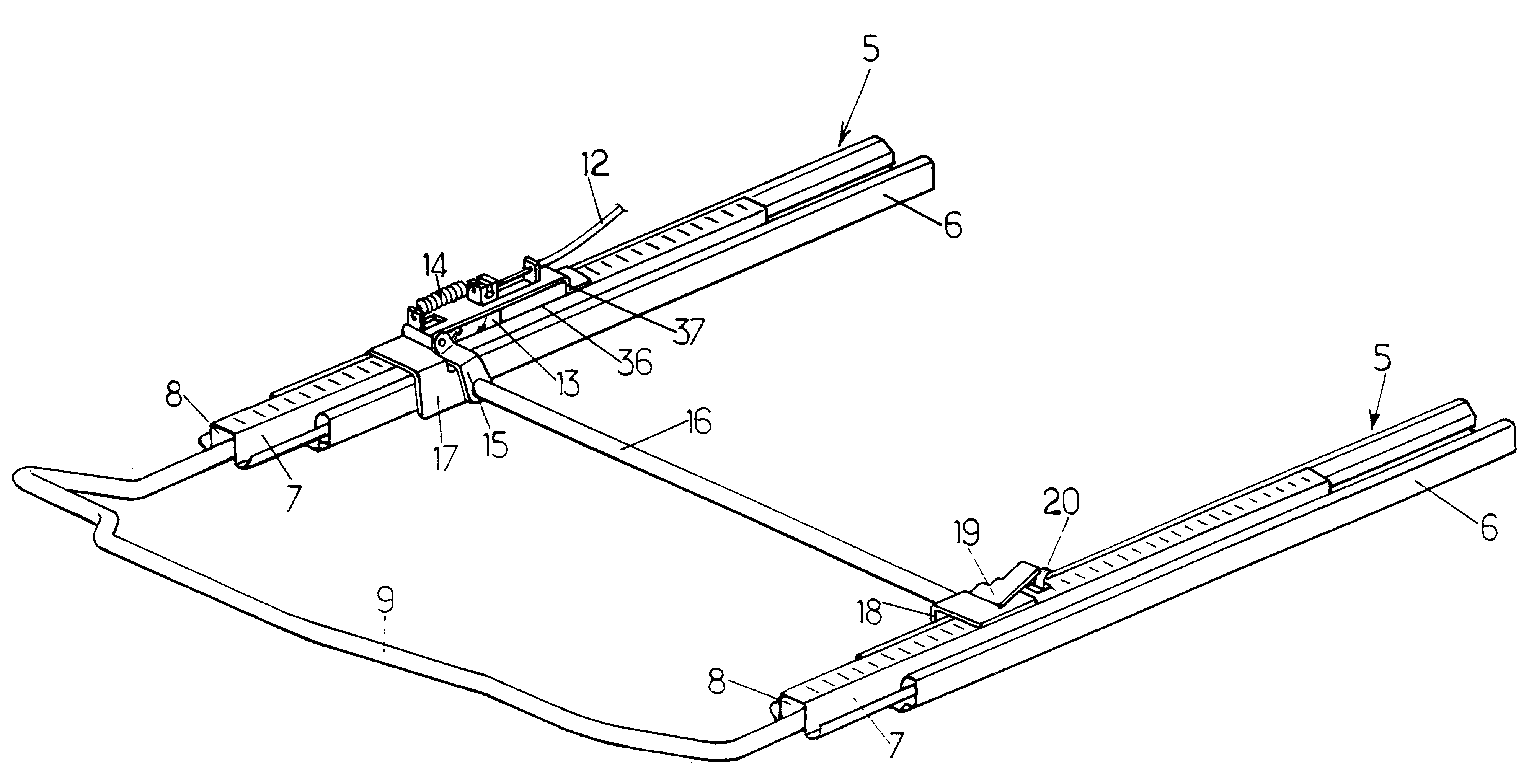 Slide rail for vehicle seat and seat comprising such a slide rail