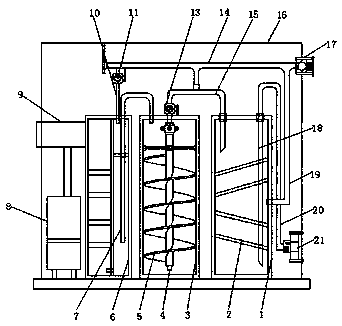 System internal circulation supercharging filtration air purifier