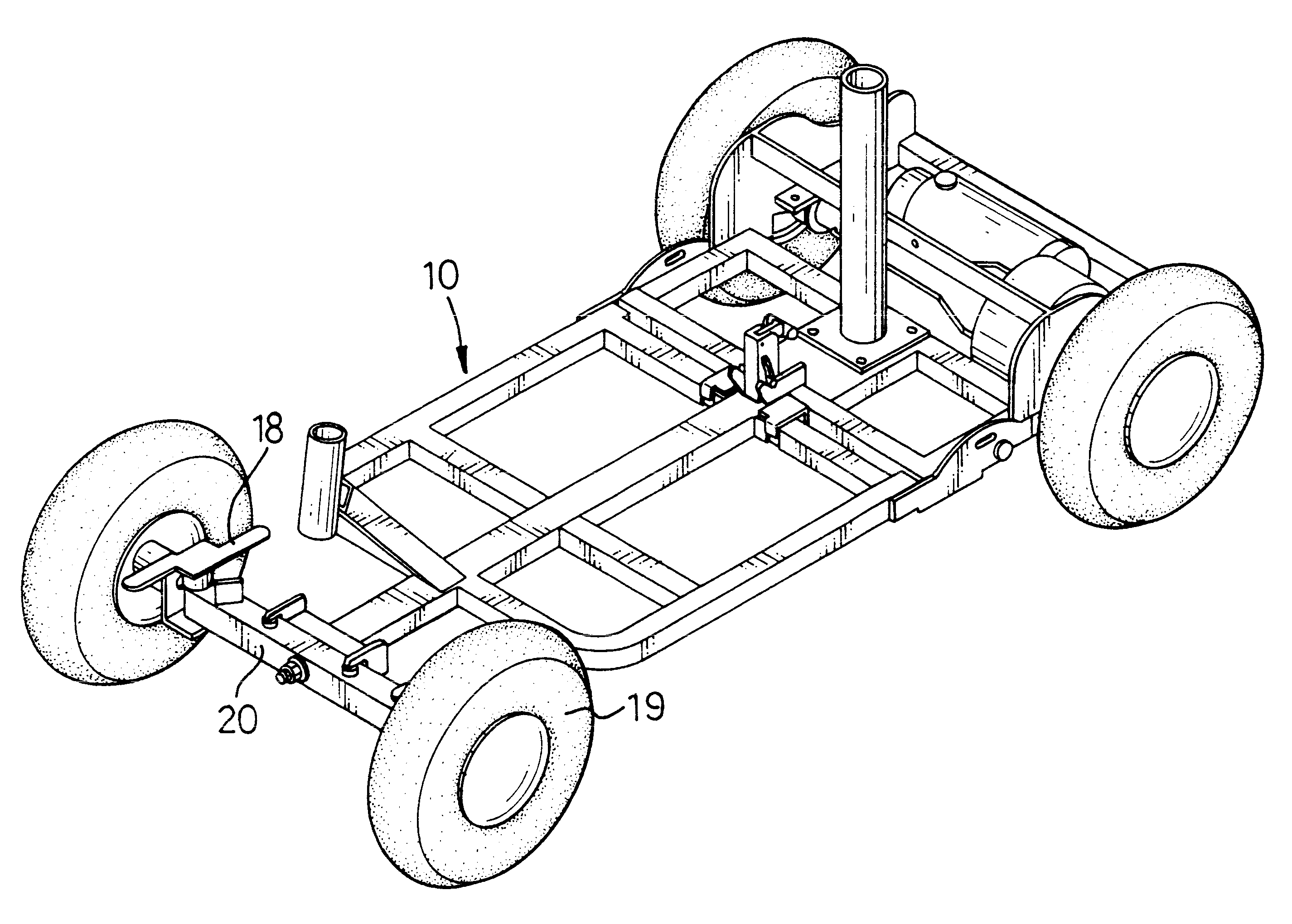 Frame for an electric scooter