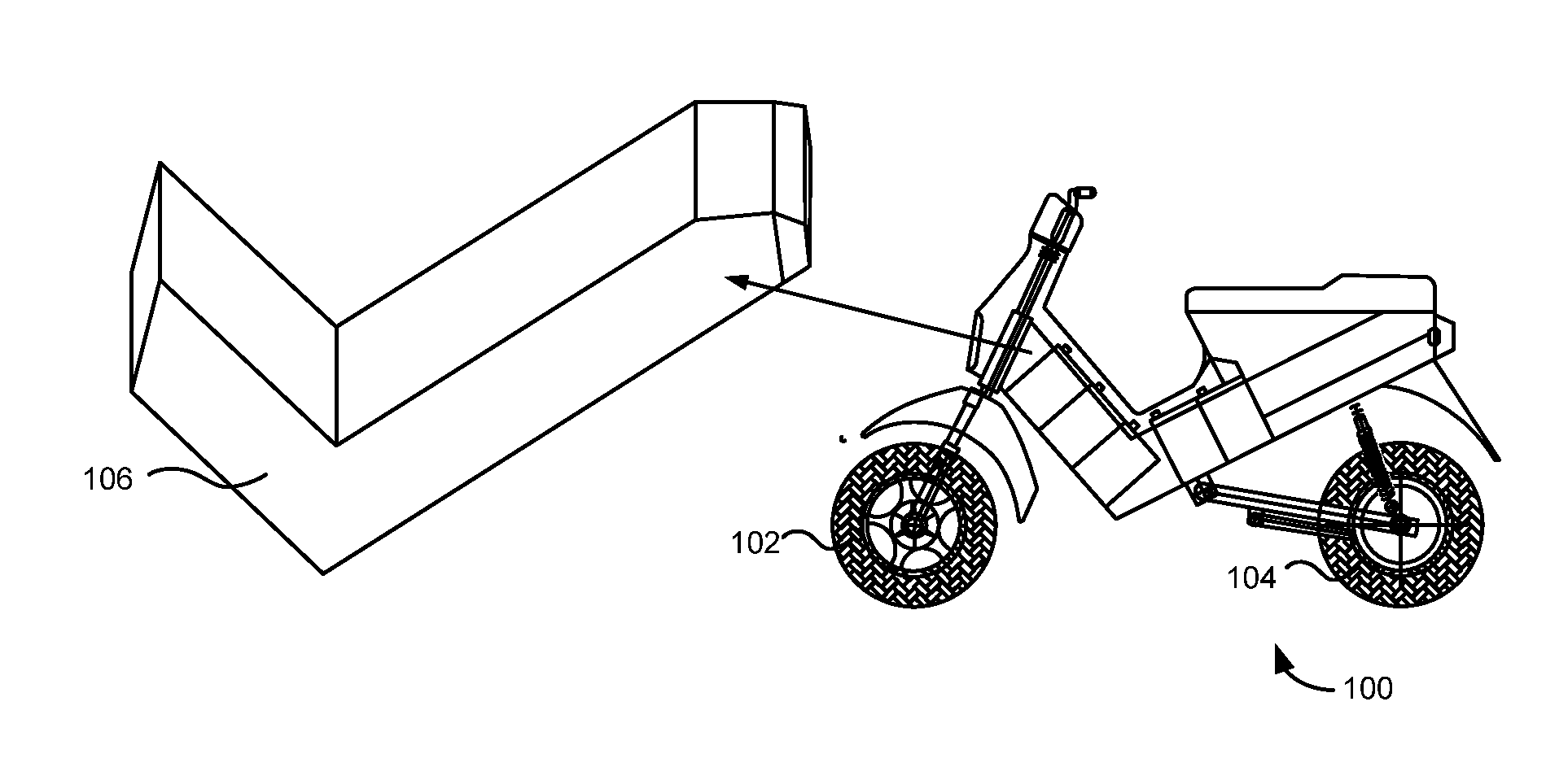 Monocoque structure of an electrically powered motorized vehicle