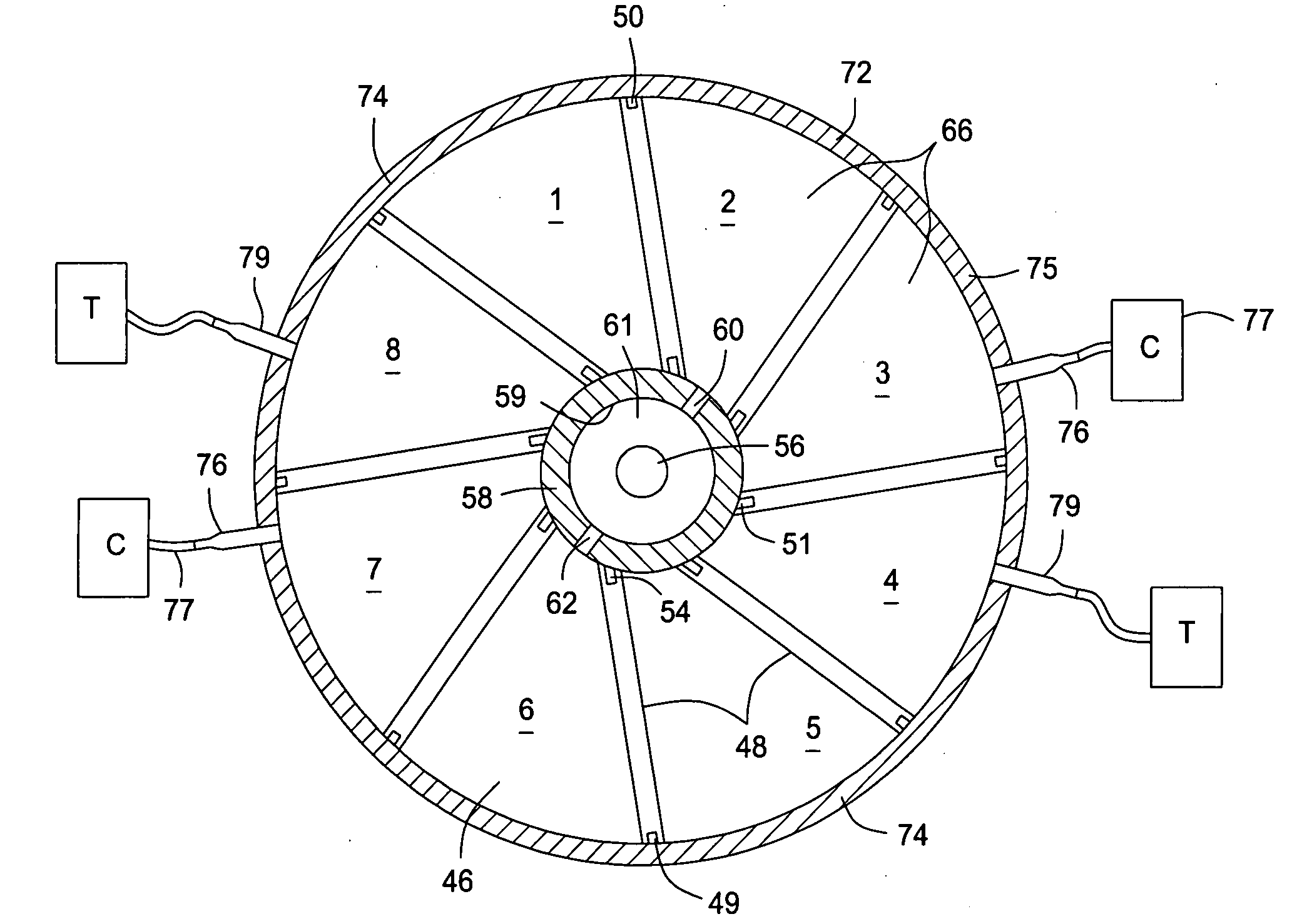 Radial pulsed rotary internal combustion engine