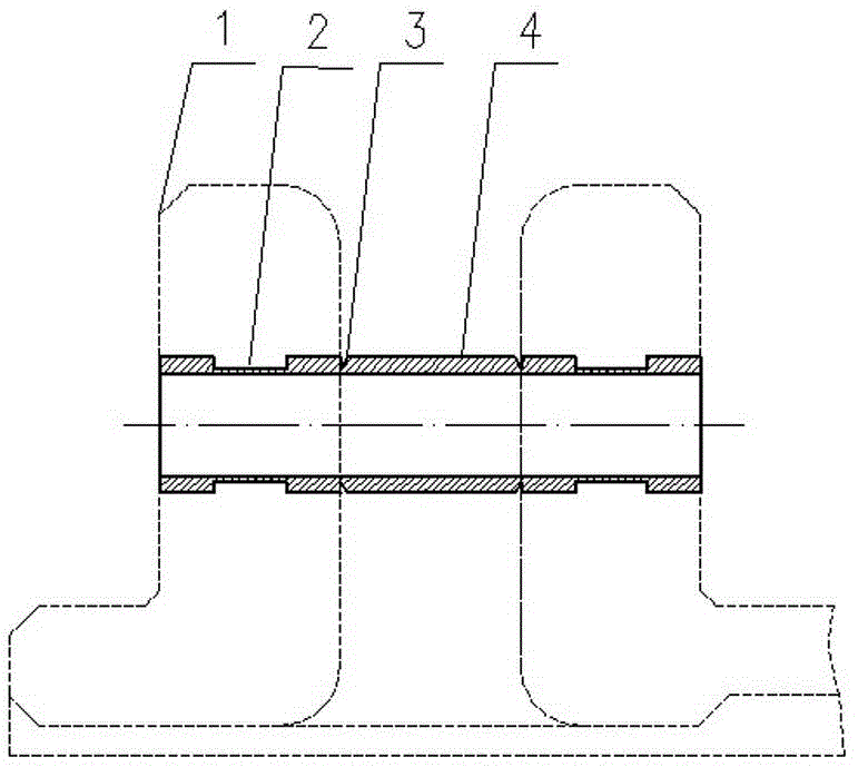 Cast imbedding lifting lug casting pipe