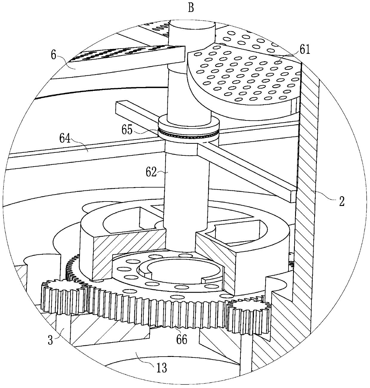 Dust processing device and processing method in cement clinker production