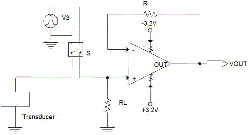 Ultrasonic gas flowmeter signal transmitting-receiving circuit