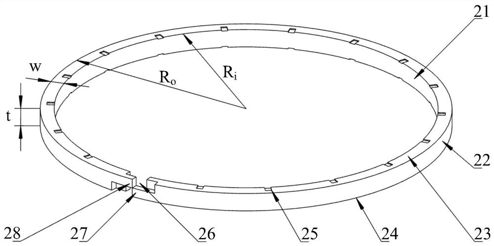 A processing method for a low-rigidity polymer material sealing ring