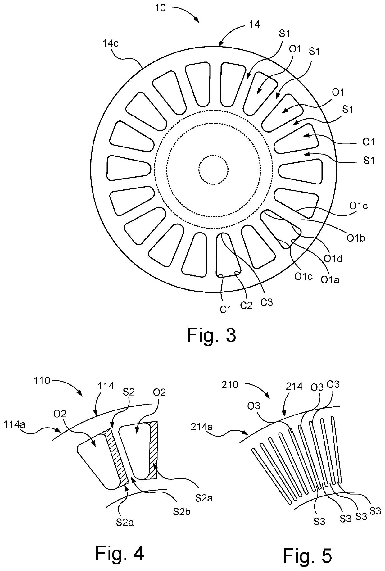 Arrangement for reducing eddy current losses of an outer rotor electric machine