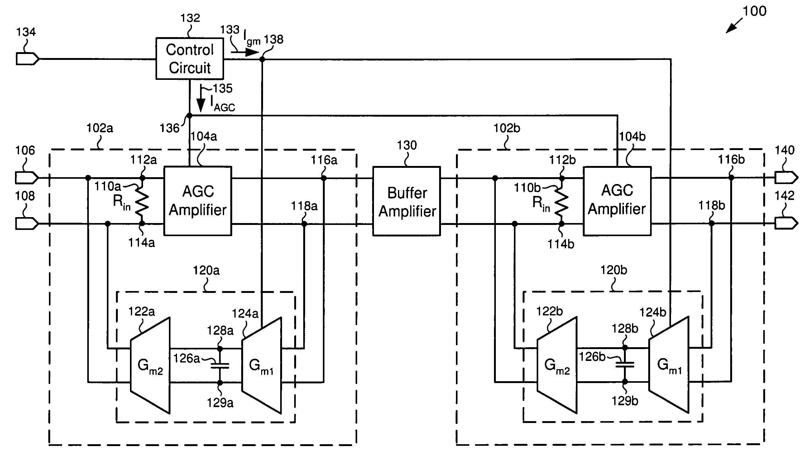System and method for constant bandwidth DC offset correction in an amplifier