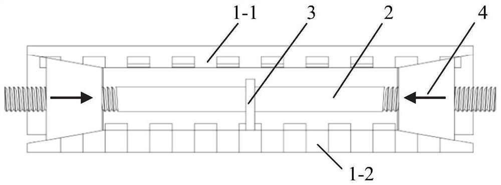 Precise preforming device and method for small-section tunnel in quantitative expansion and contraction model test