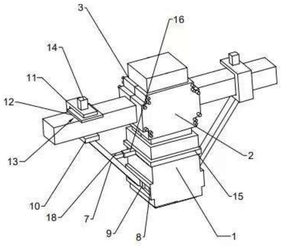 Garden building wood structure mortise and tenon joint reinforcing device