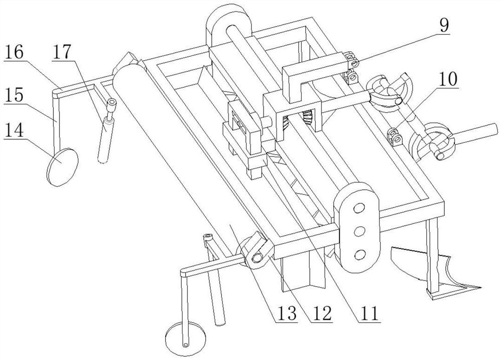 Agricultural ridging and film mulching device