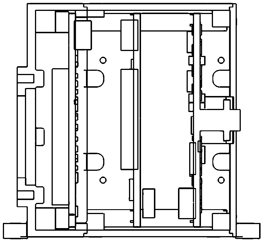 A closed focal plane box for a space camera