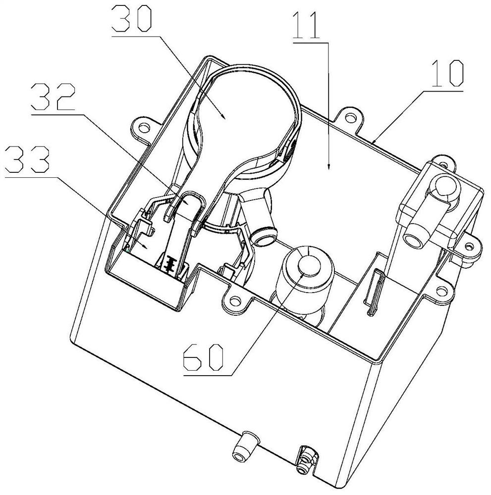 Human body cleaning device capable of discharging water stably and intelligent closestool