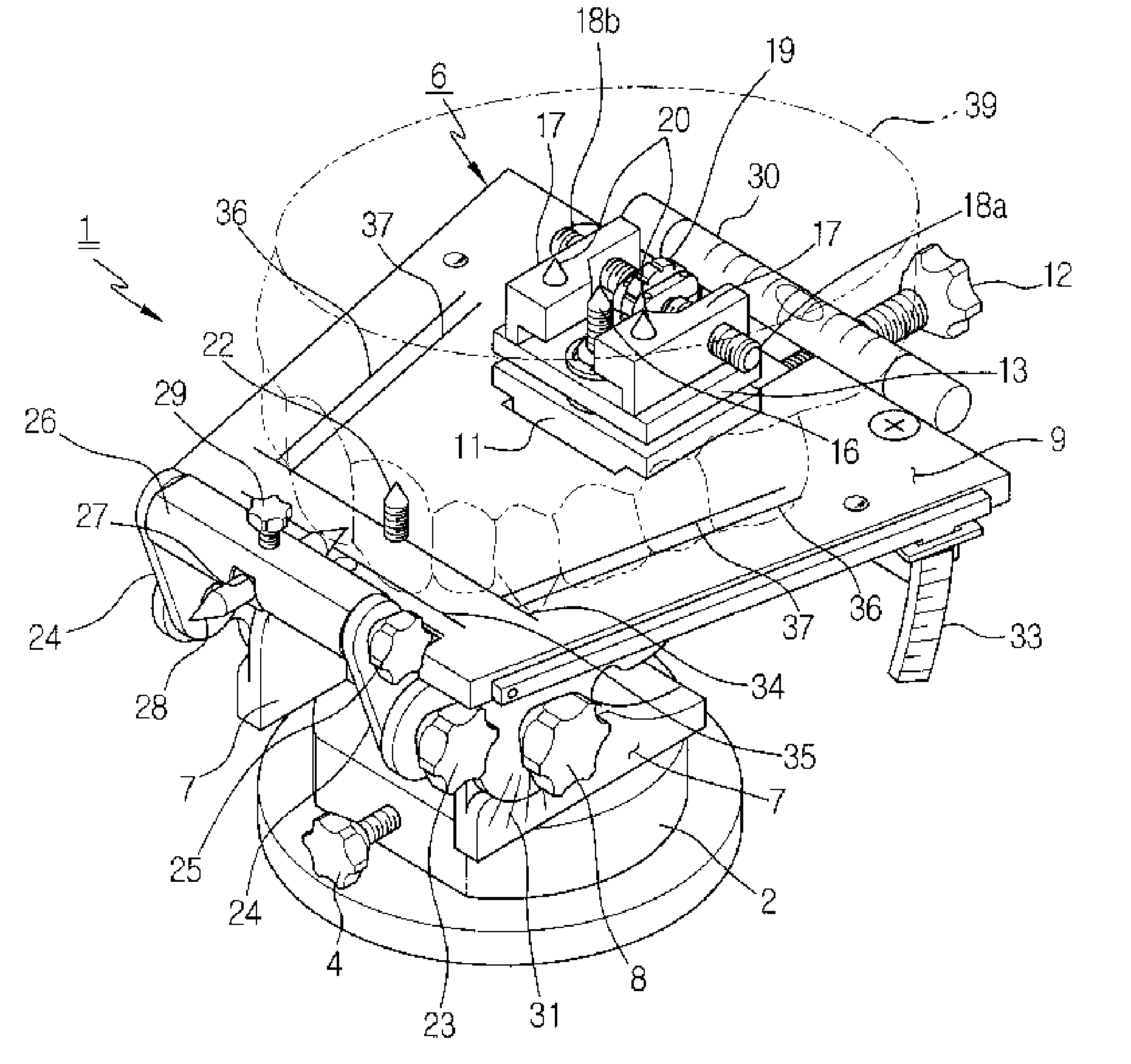 Device for attaching dental model to articulator