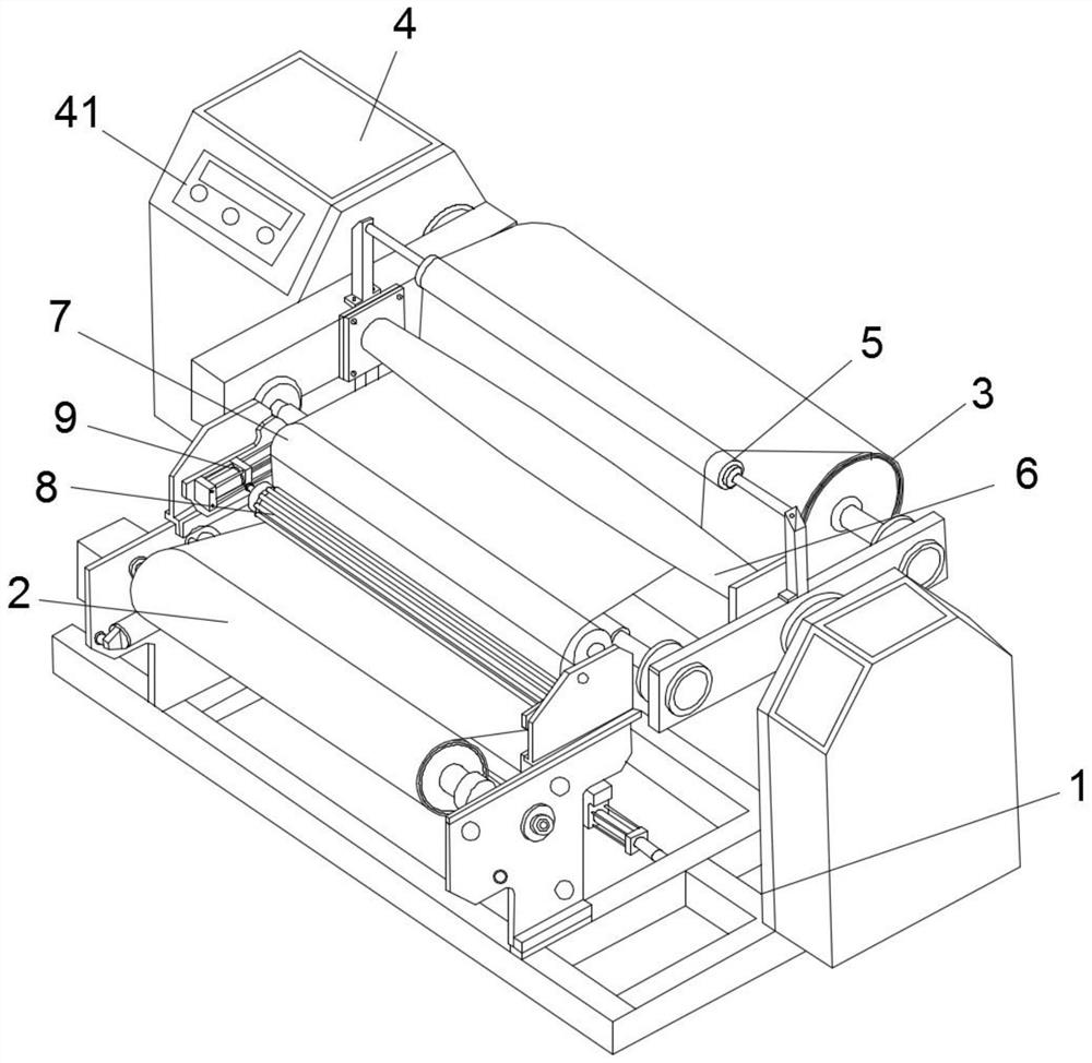 Cloth flattening and rolling equipment