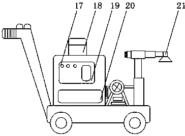 Pesticide application device used for agricultural irrigation