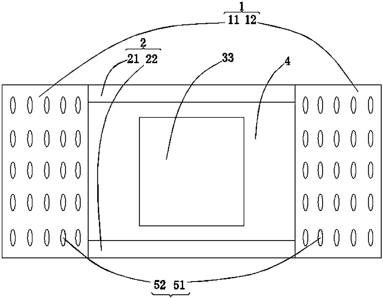 Dynamic weighing device of whole vehicle scale capable of realizing continuous vehicle passing