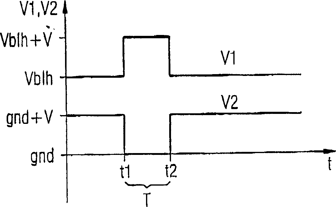 Integrated memory having a voltage generator circuit for generating a voltage supply for a read/write amplifier