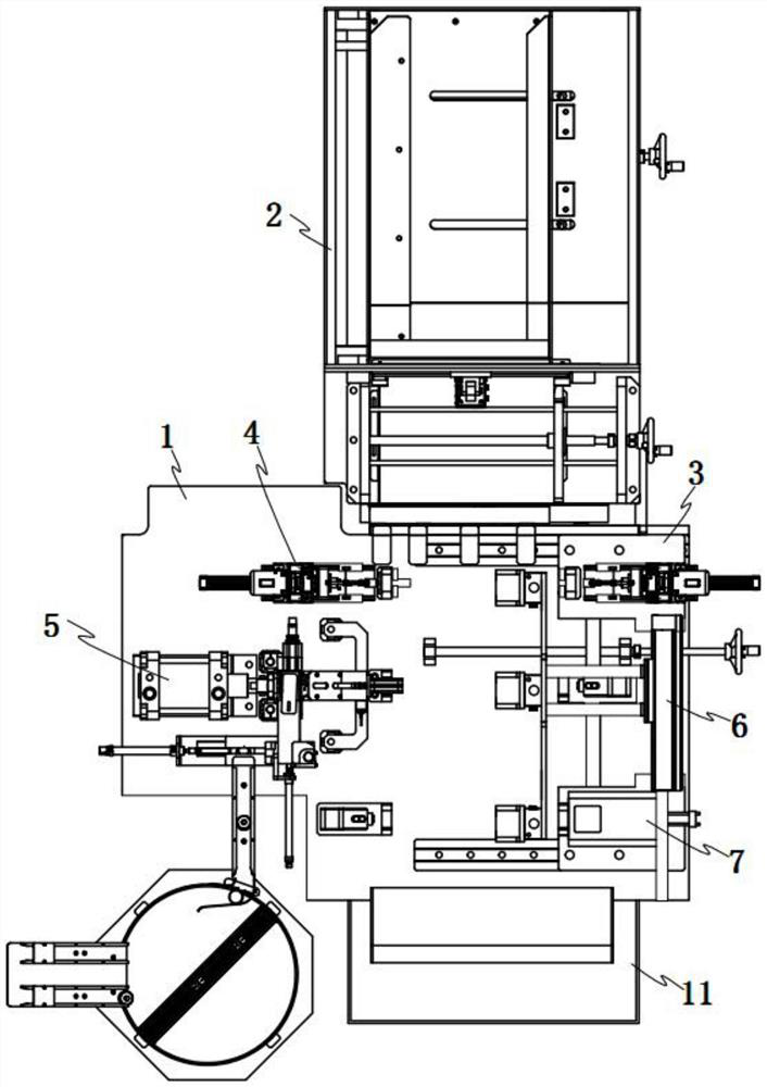 A metal pipe fitting end processing device