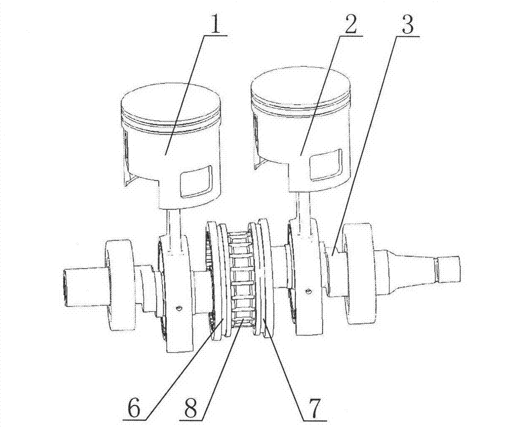 Bearing cover for crank circular slider mechanism as well as internal-combustion engine and compressor using bearing cover