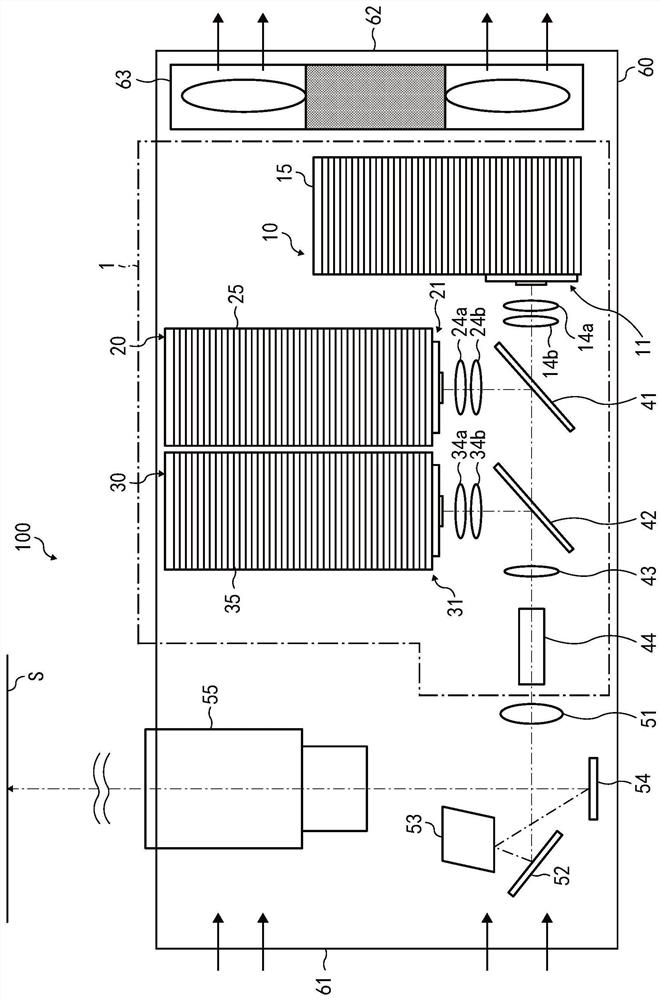 Light source device, image projection device, installation method of light source device