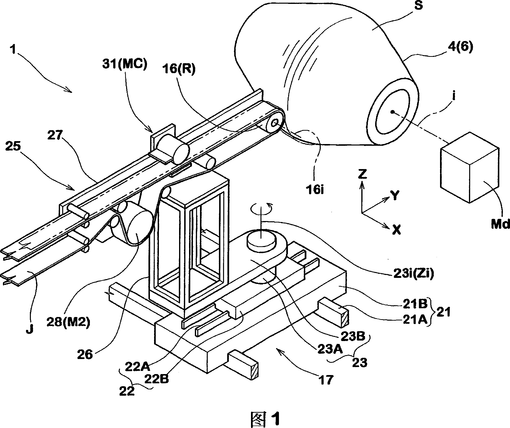Device to apply rubber tape