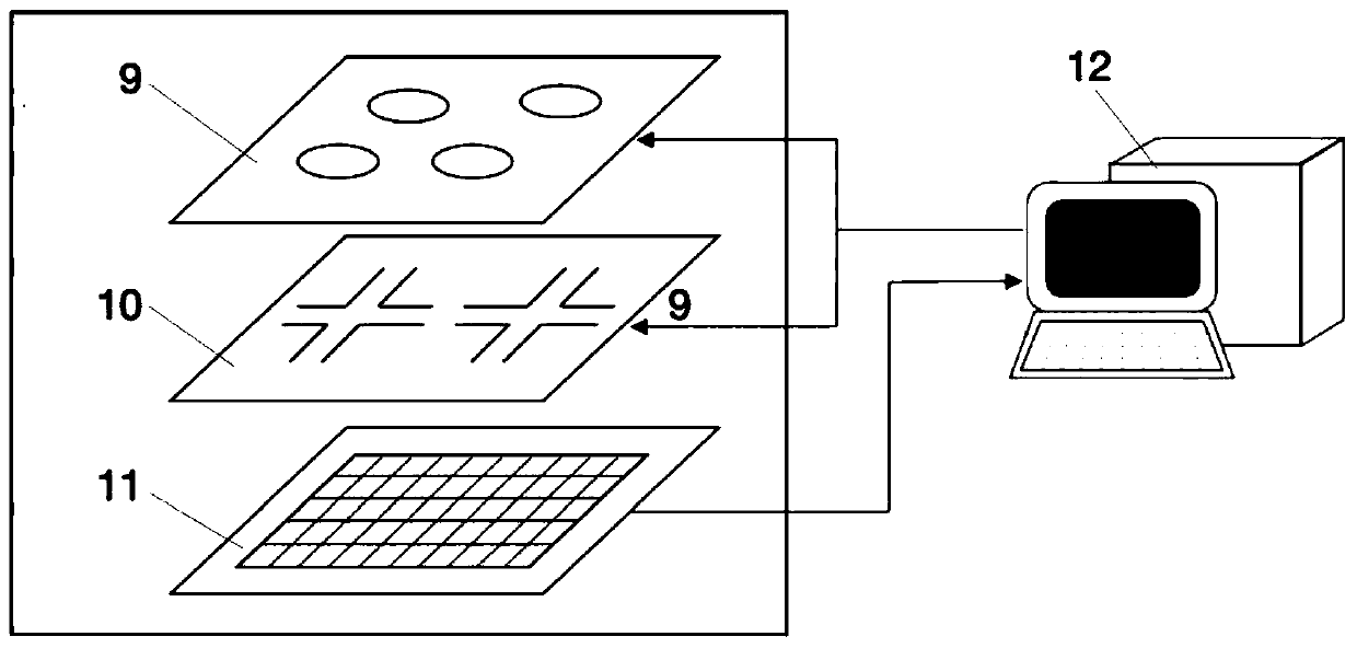 Nucleic acid image fluorescence detecting device integrating virus pretreatment structure