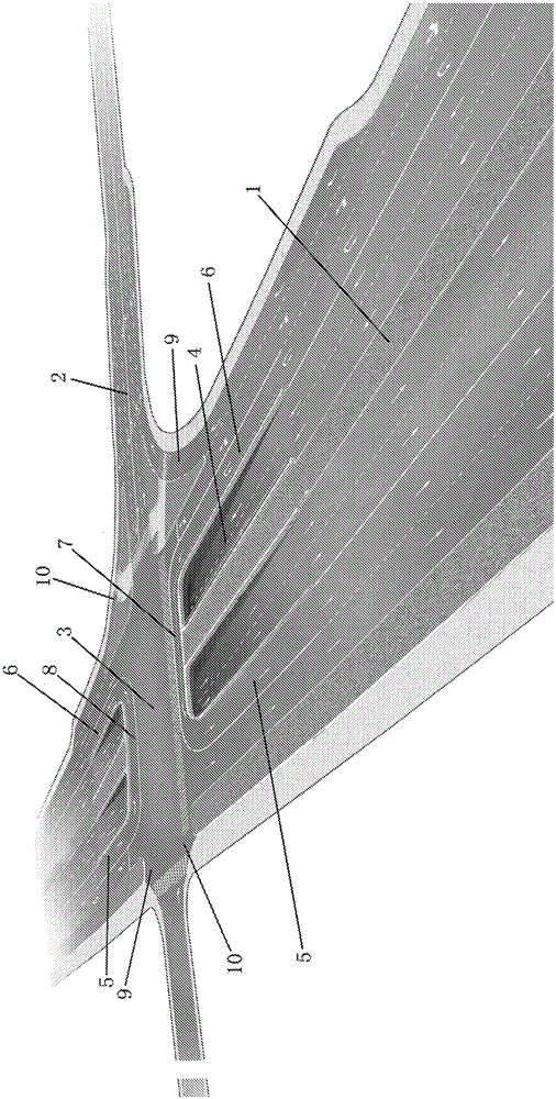 An urban crossroad structure