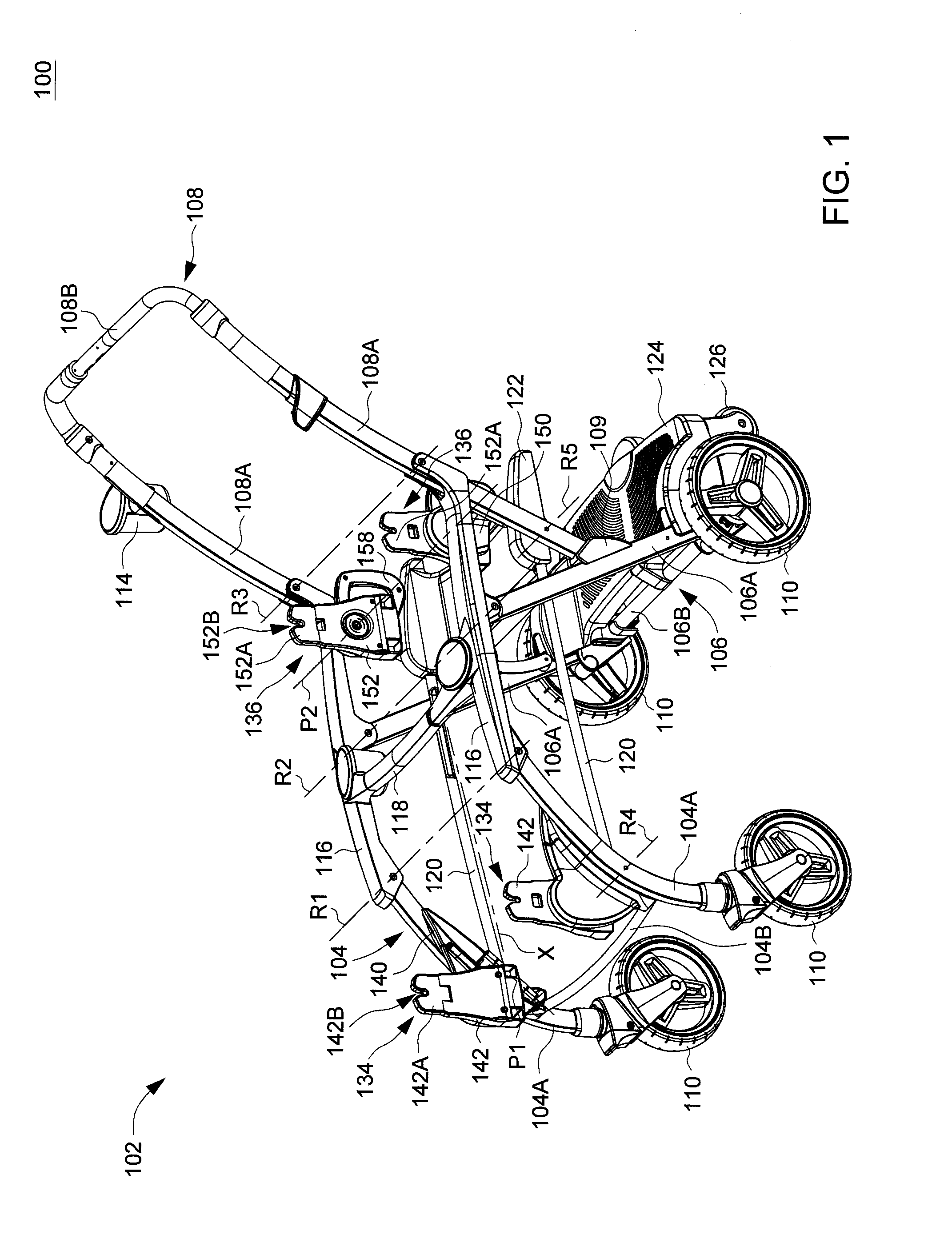 Infant stroller apparatus
